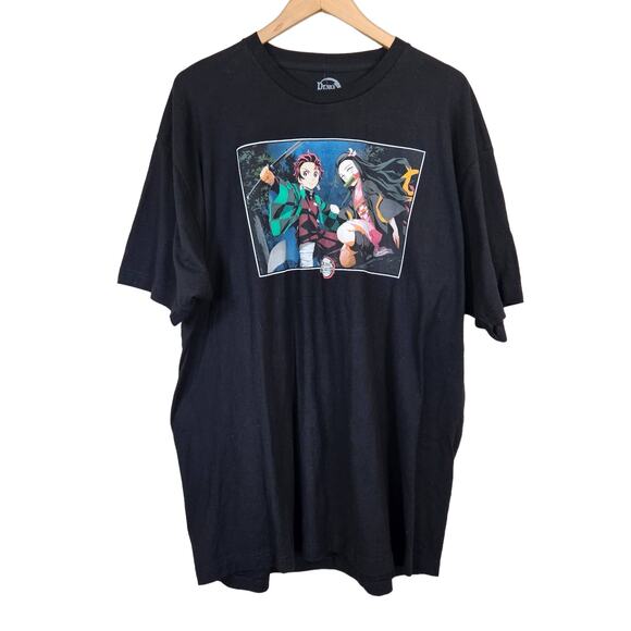 Demon Slayer Tanjiro and Nezuko T-Shirt Men's 2XL Anime Casual - Picture 1 of 5